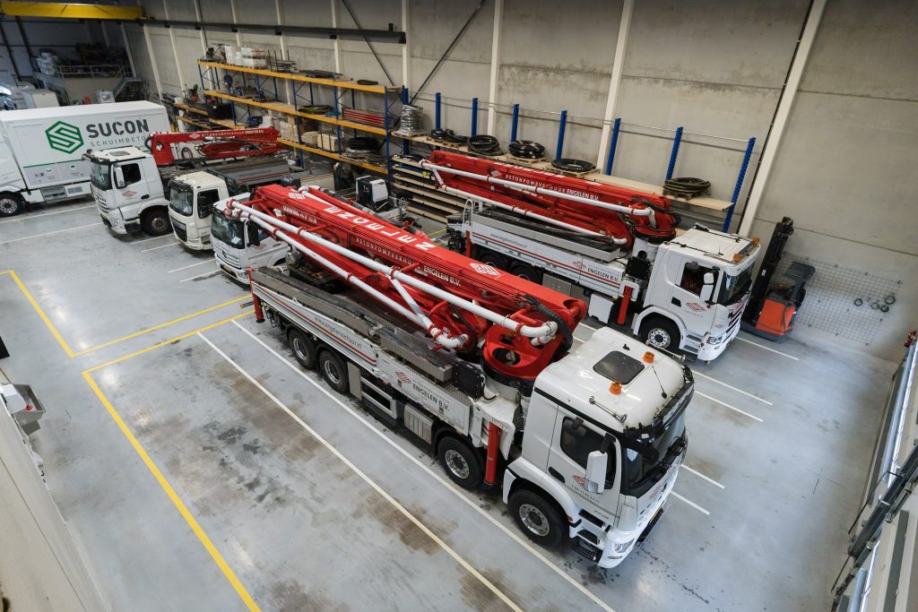 grote en kleine betonpompen huren bij Engelen Someren